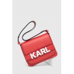 Karl Lagerfeld poseta culoarea rosu