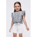Mayoral bluza de bumbac pentru copii culoarea albastru marin, modelator