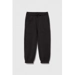 Abercrombie & Fitch pantaloni de trening pentru copii culoarea gri, neted