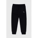 Abercrombie & Fitch pantaloni de trening pentru copii culoarea negru, neted