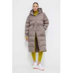 adidas by Stella McCartney geacă femei, culoarea bej, de iarnă IT5737