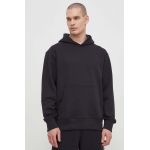 adidas Originals hanorac de bumbac Contempo French Terry Hoodie bărbați, culoarea negru, cu glugă, uni, HK2937