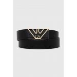 Emporio Armani curea femei, culoarea negru