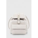 Furla ghiozdan de piele Flow femei, culoarea alb, mic, neted