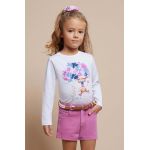 Mayoral longsleeve din bumbac pentru copii culoarea roz