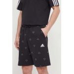 adidas pantaloni scurți bărbați, culoarea negru IS1824