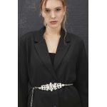 Answear Lab curea femei, culoarea argintiu