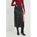 Answear Lab fusta culoarea negru, maxi, evazati