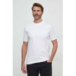 BOSS tricou din bumbac bărbați, culoarea alb, uni 50504557