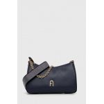 Furla poseta de piele culoarea albastru marin