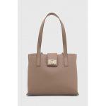 Furla poseta de piele culoarea bej