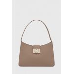 Furla poseta de piele culoarea bej