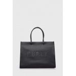 Furla poseta de piele culoarea negru