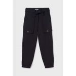 Mayoral pantaloni copii culoarea negru, neted