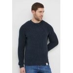 Pepe Jeans pulover de bumbac culoarea albastru marin