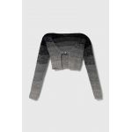 Sisley cardigan copii culoarea negru, light