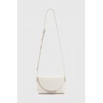 AllSaints poseta de piele FRANCINE culoarea alb