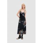 AllSaints rochie Bryony Sanibel culoarea negru, midi, drept