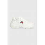 Tommy Jeans sneakers TJW LIGHTWEIGHT HYBRID RUNNER culoarea alb, EN0EN02566