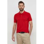 Aeronautica Militare tricou polo barbati, culoarea rosu, neted