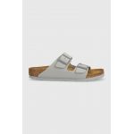Birkenstock papuci Arizona femei, culoarea gri, 1027696