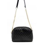 Geanta crossbody de piele ecologica cu aspect matlasat