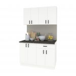 Set Bucatarie Karo V2, Alb, Blat Thermo 28 mm, L 120 cm