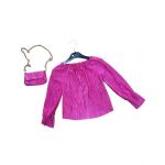 BLUZE fete cu geanta, 4-14 ani, 6 la set engros, made in Italia