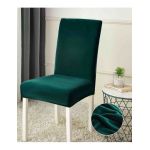 Huse Scaune Catifea Groasa Verde Premium, Set 6 bucati, Engros