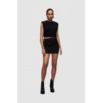 AllSaints fusta ALYA culoarea negru, mini, creion