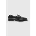 AllSaints mocasini de piele Sammy Leather Loafer barbati, culoarea negru, MF722X