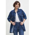 Answear Lab camasa jeans femei, cu guler clasic, relaxed
