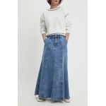 Answear Lab fusta jeans maxi, evazati