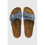Birkenstock papuci din piele Oita Braided femei, 1026629