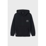 Mayoral bluza copii culoarea negru, cu glugă, cu imprimeu