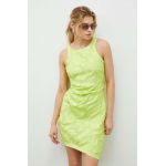 2NDDAY rochie culoarea verde, mini, evazati