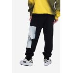 A-COLD-WALL* pantaloni de trening din bumbac Brutalist Jersey Pant culoarea negru, cu imprimeu ACWMB161-BLACK