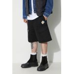 A-COLD-WALL* pantaloni scurți din bumbac ANDO CARGO SHORT culoarea negru ACWMB208A