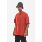 A-COLD-WALL* tricou din bumbac Overdye culoarea roșu, cu imprimeu ACWMTS088.-WINE