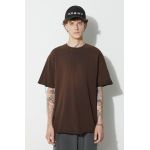 A-COLD-WALL* tricou din bumbac SHIRAGA T-SHIRT culoarea maro, uni ACWMTS158B