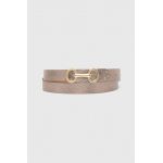 Answear Lab curea de piele femei, culoarea maro