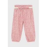 Mayoral pantaloni din bumbac pentru bebeluși culoarea roz, modelator