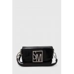 Steve Madden poseta de piele Bgenuine culoarea negru