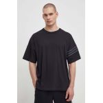 adidas Originals tricou din bumbac bărbați, culoarea negru, cu imprimeu  IR9452