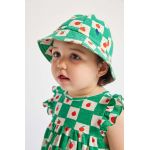 Bobo Choses pălărie din bumbac pentru bebeluși culoarea verde, bumbac