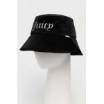 Juicy Couture pălărie de catifea culoarea negru