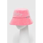Juicy Couture pălărie de catifea culoarea roz