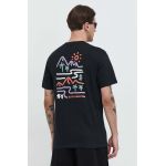 Billabong tricou din bumbac BILLABONG X ADVENTURE DIVISION barbati, culoarea negru, cu imprimeu