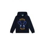 Kenzo Kids hanorac de bumbac pentru copii cu glugă, cu imprimeu