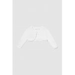 Mayoral Newborn cardigan bebe culoarea alb, light